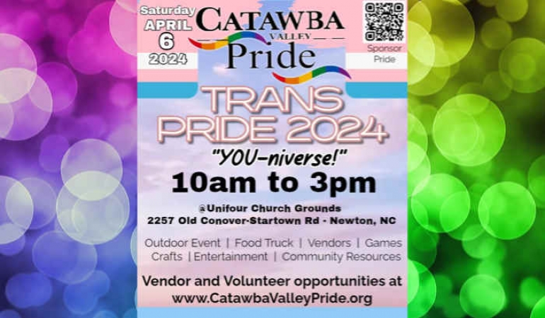 Catawba Valley Pride: Trans Pride 2024 at Unifour Church in Newton NC